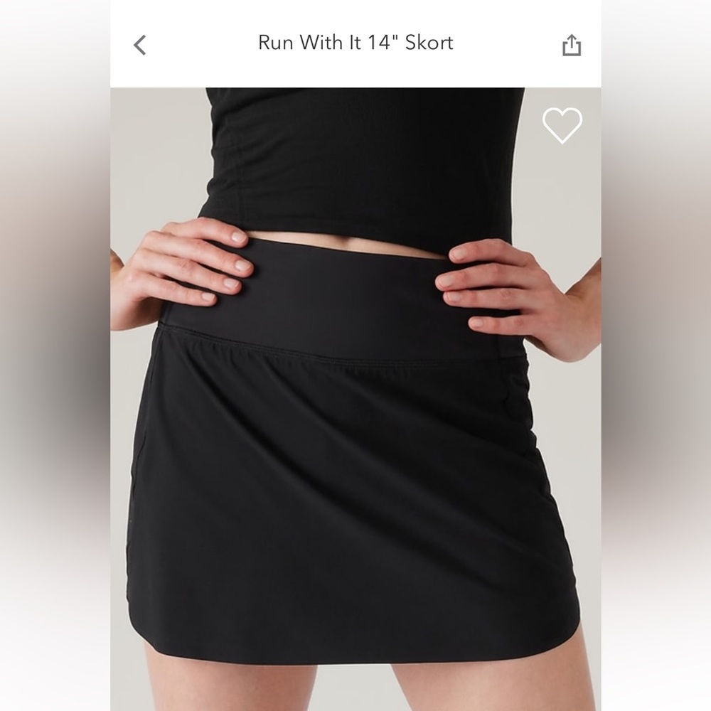Athleta Run With It Skort 14”